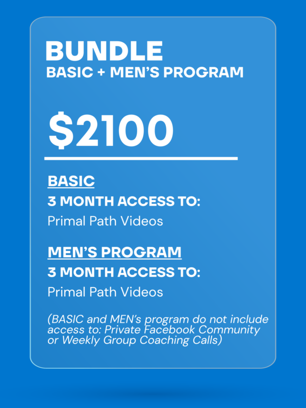 PRIMAL BOD BASIC + MEN'S PROGRAM BUNDLE