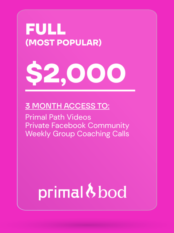 PRIMAL BOD FULL PROGRAM