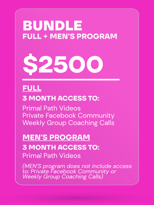 PRIMAL BOD FULL + MEN'S PROGRAM BUNDLE