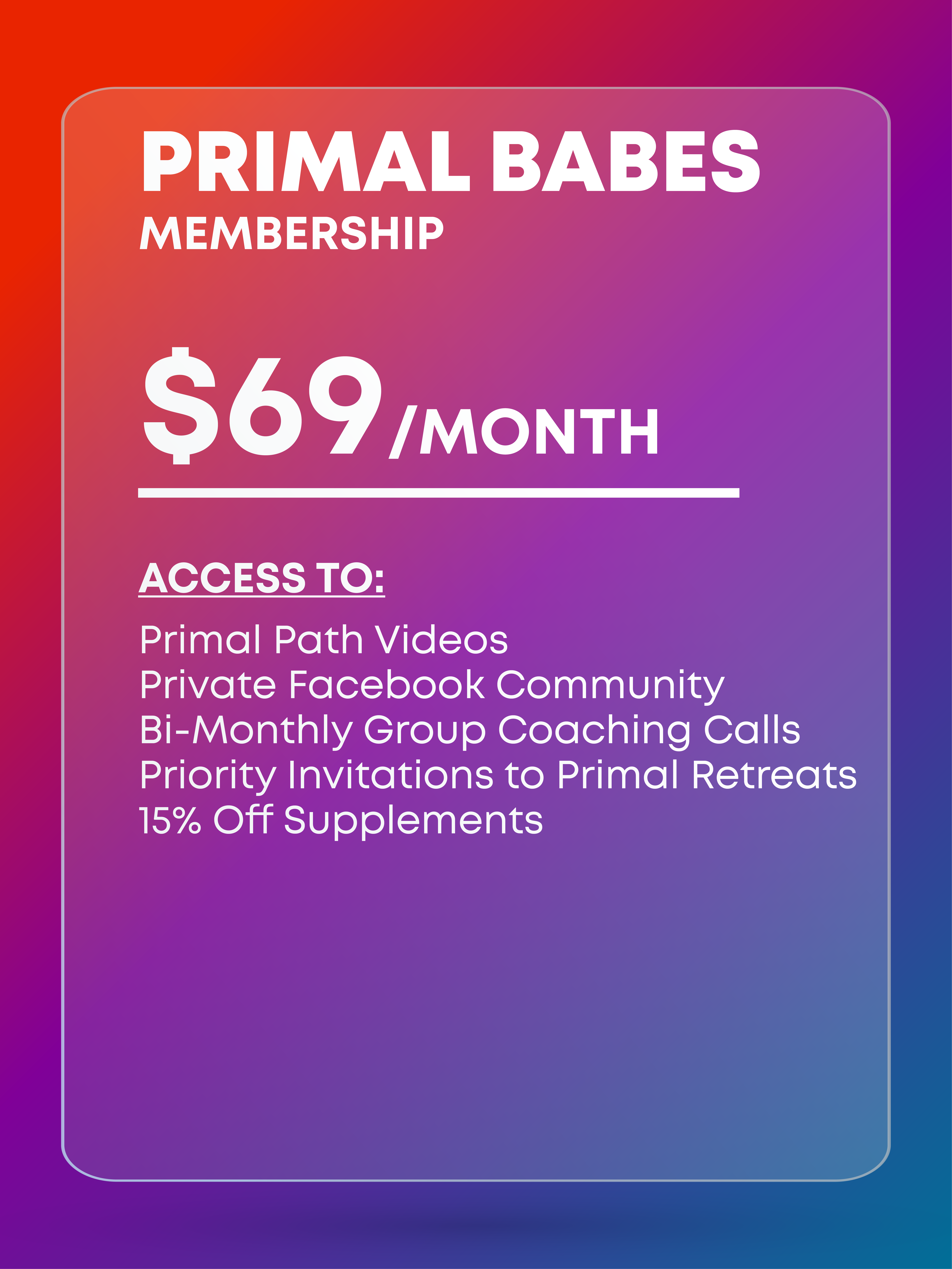 Primal Babes Product